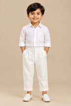 White Kids Formal Pants Perfect for Formal Occasions | Trends-Kids